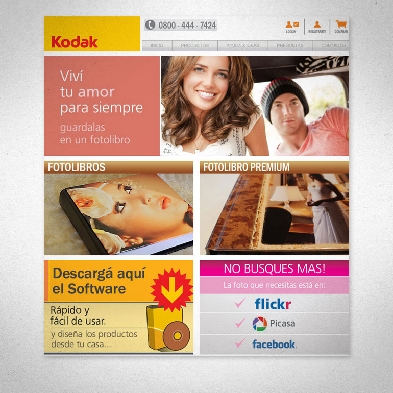 Website para imprimir fotolibros de Kodak
